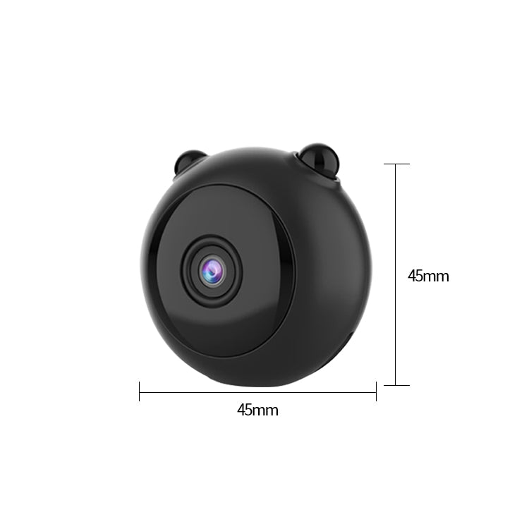 A12 1080P HD Wireless Smart Panda WiFi Remote Camera, Support Night Vision / Motion Detection / TF Card / 150 Degrees View Angle (Black)