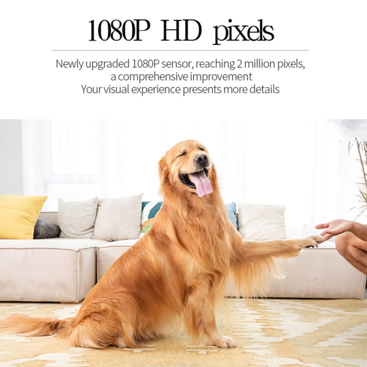 A12 1080P HD Wireless Smart Panda WiFi Remote Camera, Support Night Vision / Motion Detection / TF Card / 150 Degrees View Angle (Black)