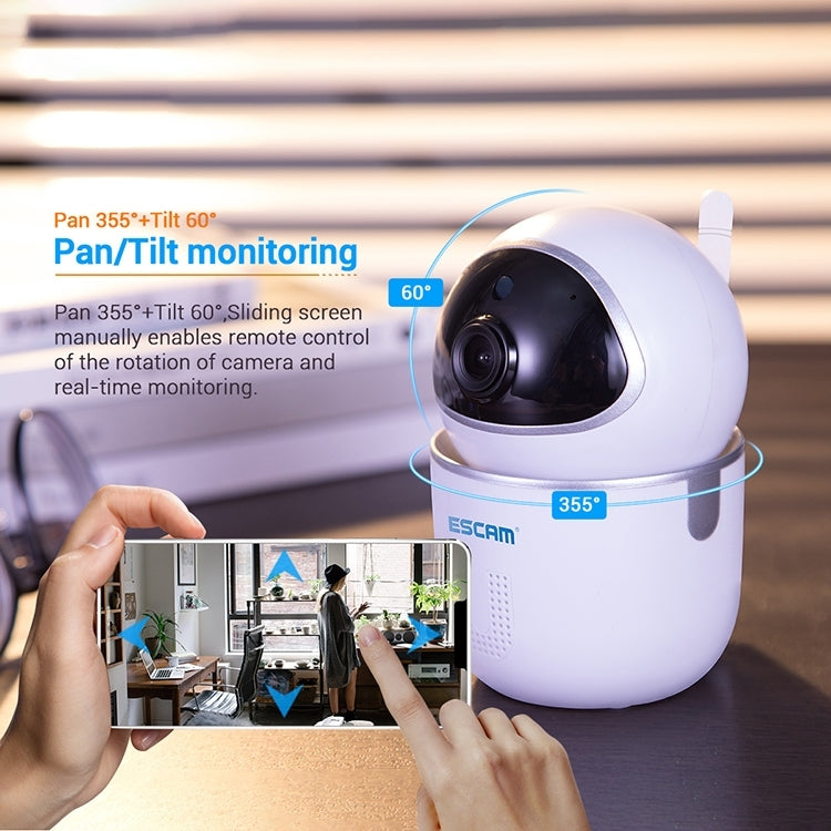 ESCAM QF009 H.264 1080P 355 Degree Panoramic WIFI IP Camera with US Plug