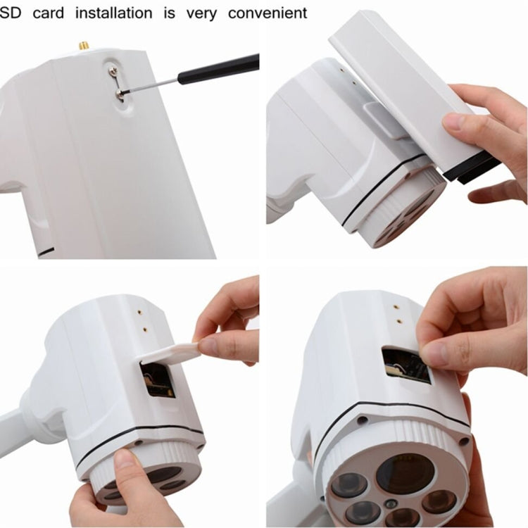 Bosesh-NC47G IP66 Waterproof 2.0 MP 1920 x 1080 HD IP Camera with 4 PCS Array Infrared LEDs, Support 4G Network / AP Mode / TF Card up to 128GB / Night Vision, EU Plug