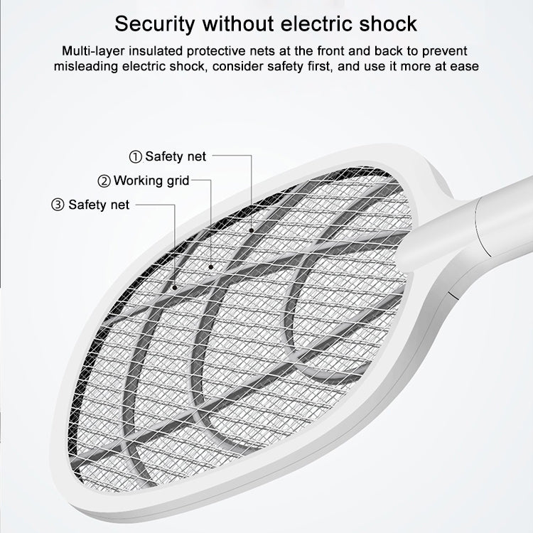 USB Safety Net Electronic Mosquito Killer Fly Swatter