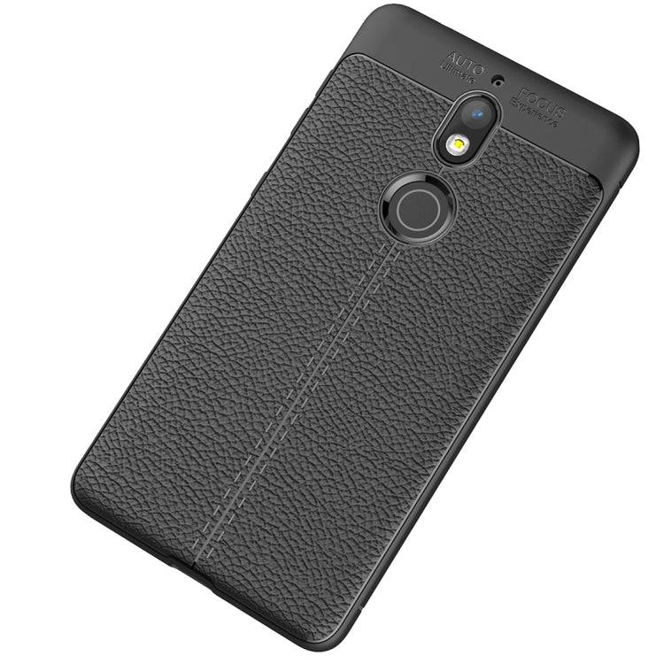 For Nokia 7 Litchi Texture Soft TPU Protective Case