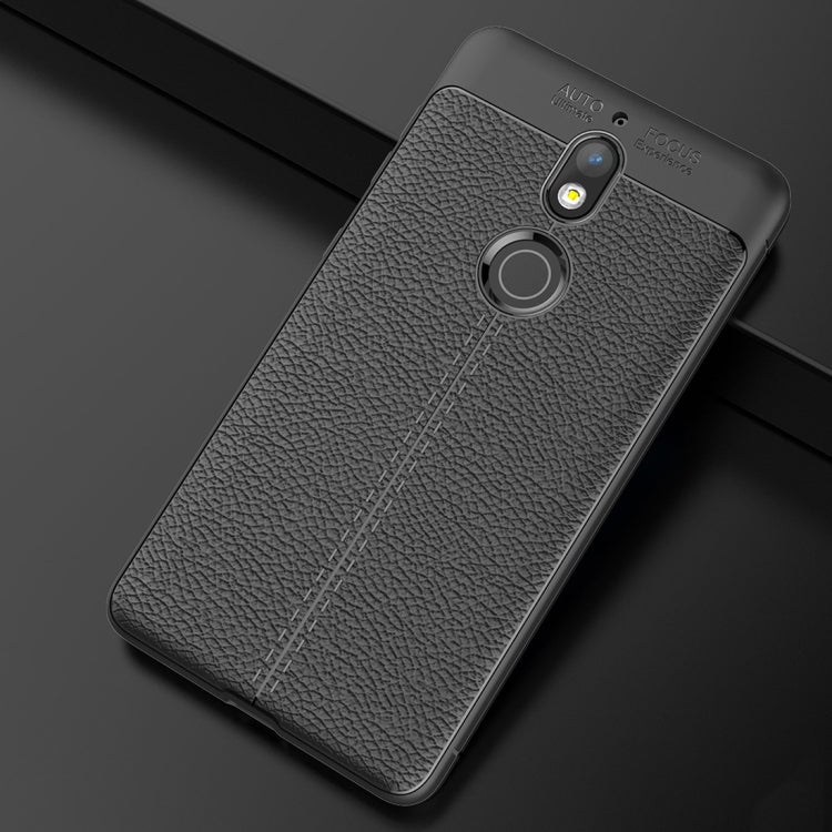 For Nokia 7 Litchi Texture Soft TPU Protective Case