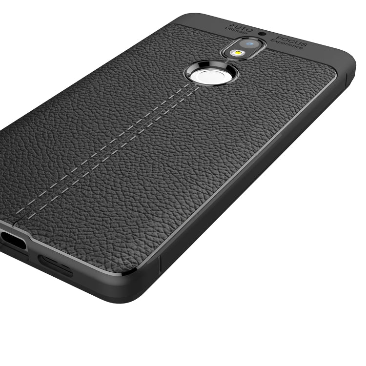 For Nokia 7 Litchi Texture Soft TPU Protective Case