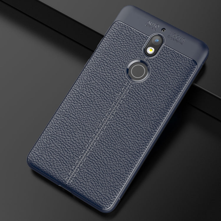 For Nokia 7 Litchi Texture Soft TPU Protective Case