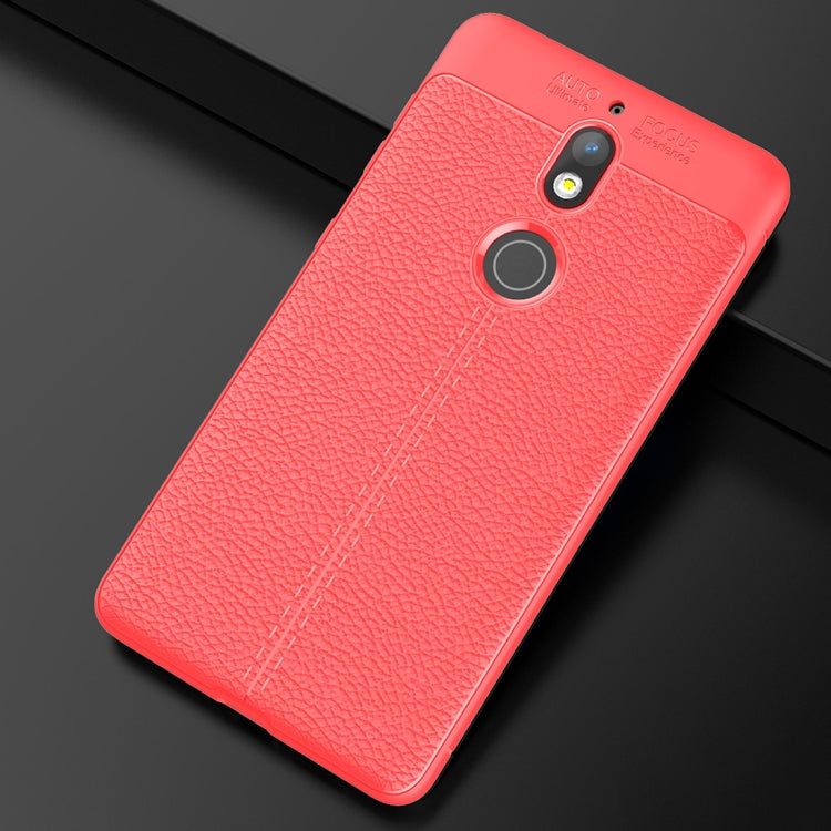 For Nokia 7 Litchi Texture Soft TPU Protective Case