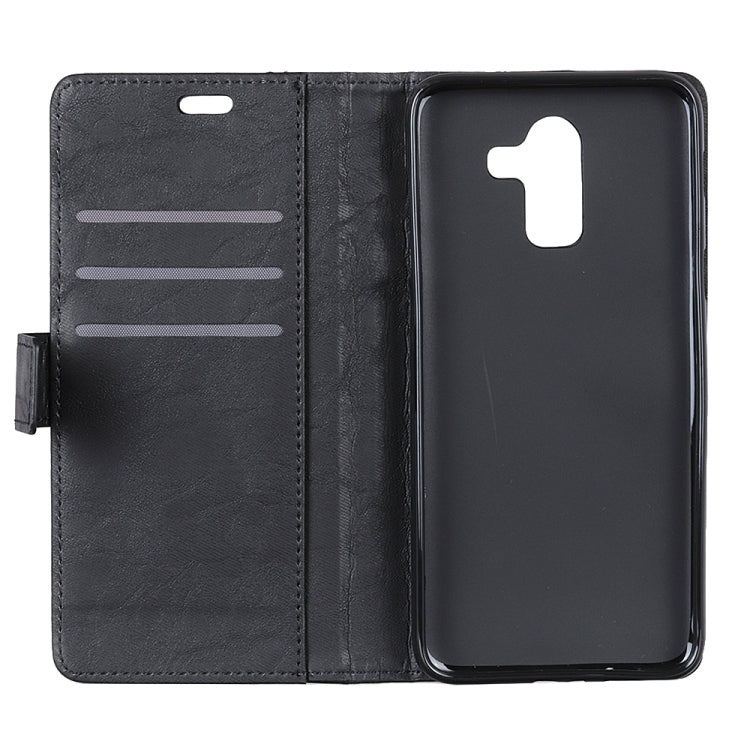 Copper Buckle Retro Crazy Horse Texture Horizontal Flip Leather Case for Nokia 7 Plus, with Holder & Card Slots & Wallet