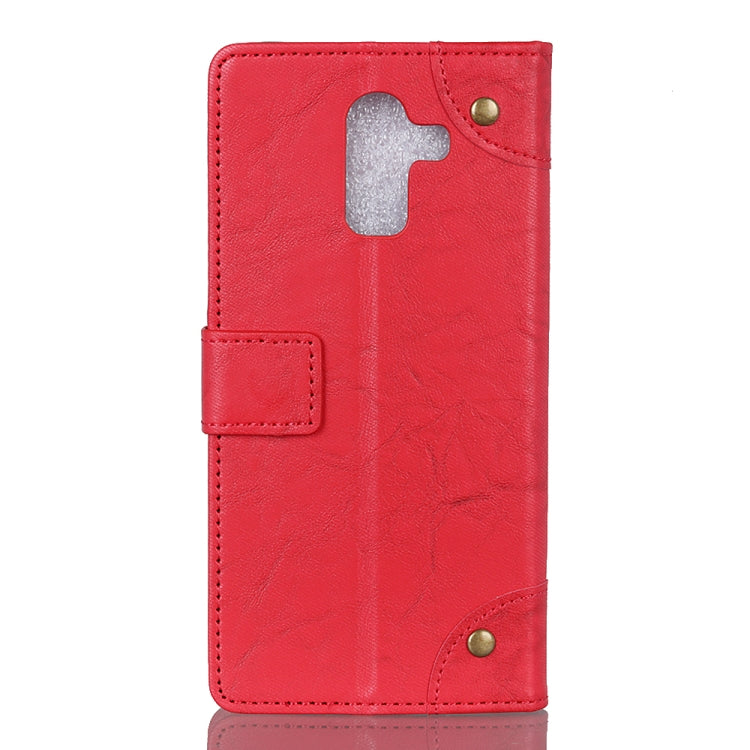 Copper Buckle Retro Crazy Horse Texture Horizontal Flip Leather Case for Nokia 7 Plus, with Holder & Card Slots & Wallet