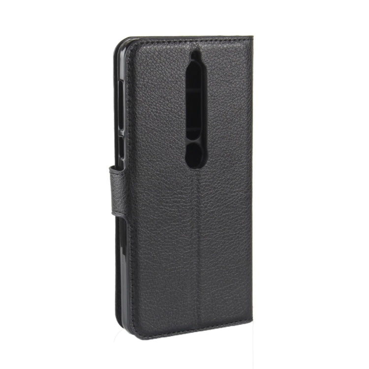 For Nokia 6 (2018) Litchi Texture Horizontal Flip Leather Case with Holder & Card Slots & Wallet