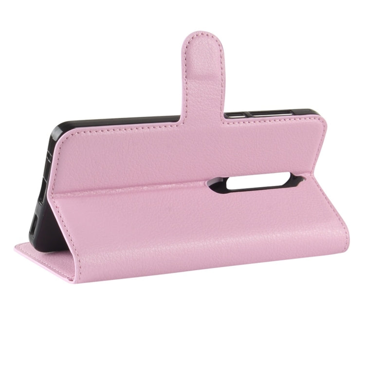 For Nokia 6 (2018) Litchi Texture Horizontal Flip Leather Case with Holder & Card Slots & Wallet