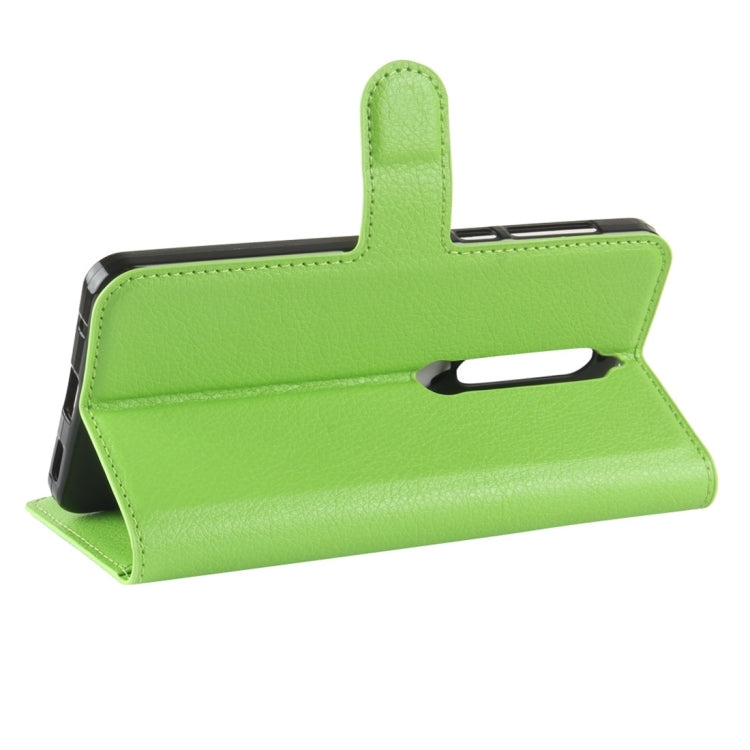 For Nokia 6 (2018) Litchi Texture Horizontal Flip Leather Case with Holder & Card Slots & Wallet