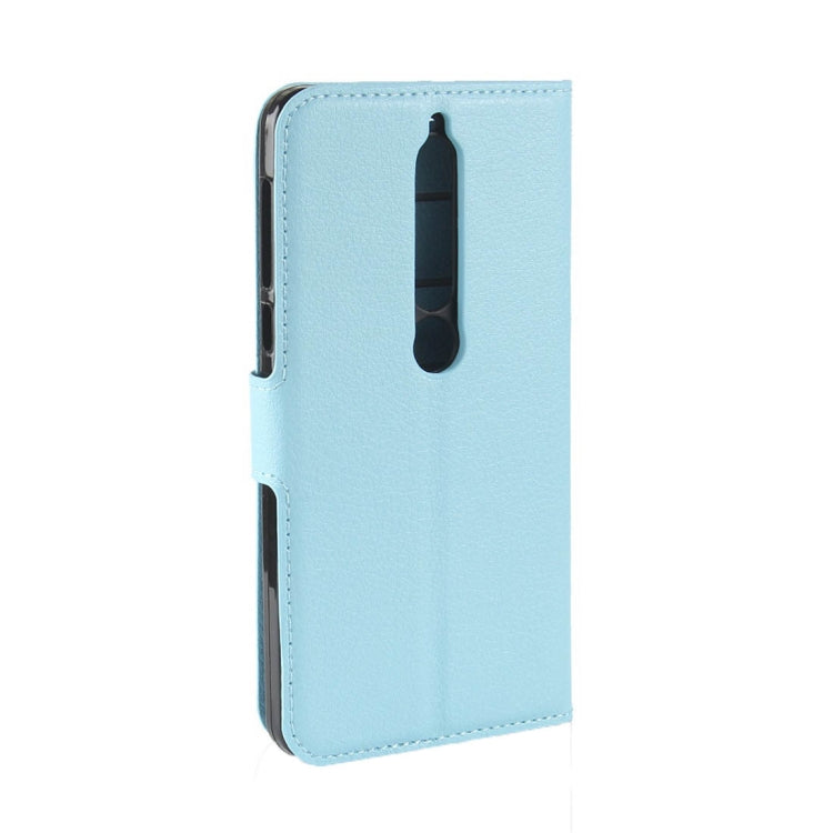 For Nokia 6 (2018) Litchi Texture Horizontal Flip Leather Case with Holder & Card Slots & Wallet