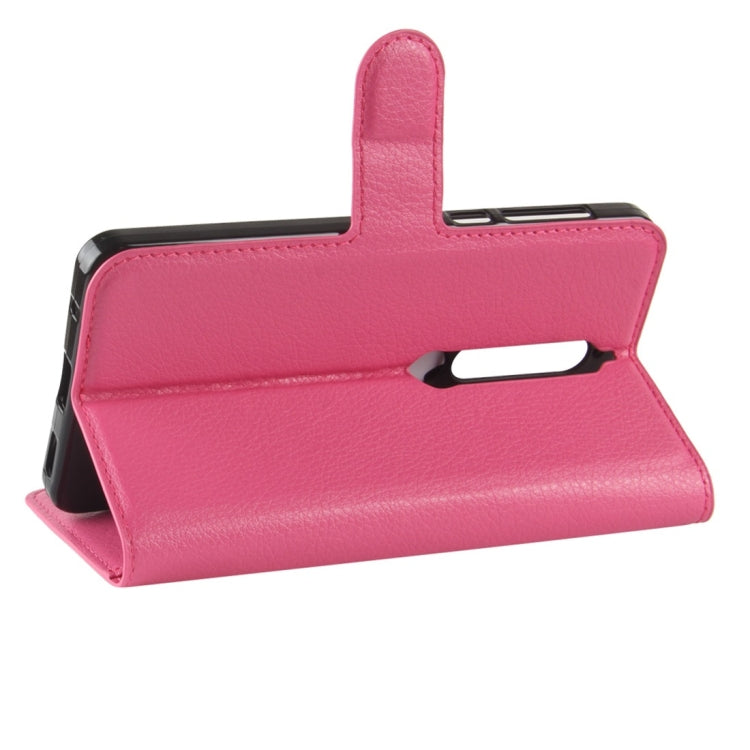 For Nokia 6 (2018) Litchi Texture Horizontal Flip Leather Case with Holder & Card Slots & Wallet