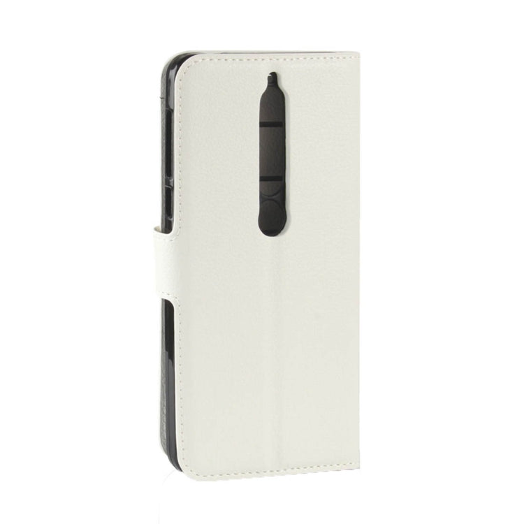 For Nokia 6 (2018) Litchi Texture Horizontal Flip Leather Case with Holder & Card Slots & Wallet