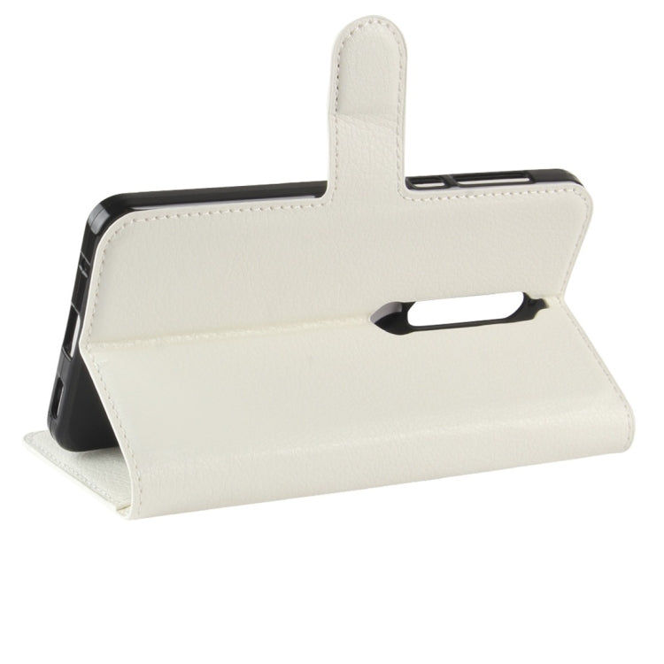 For Nokia 6 (2018) Litchi Texture Horizontal Flip Leather Case with Holder & Card Slots & Wallet