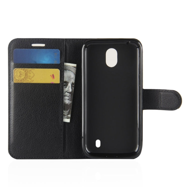 For Nokia 1 Litchi Texture Horizontal Flip Leather Case with Wallet & Holder & Card Slots
