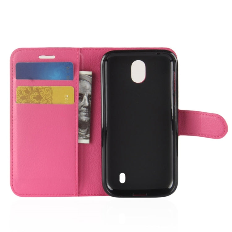 For Nokia 1 Litchi Texture Horizontal Flip Leather Case with Wallet & Holder & Card Slots