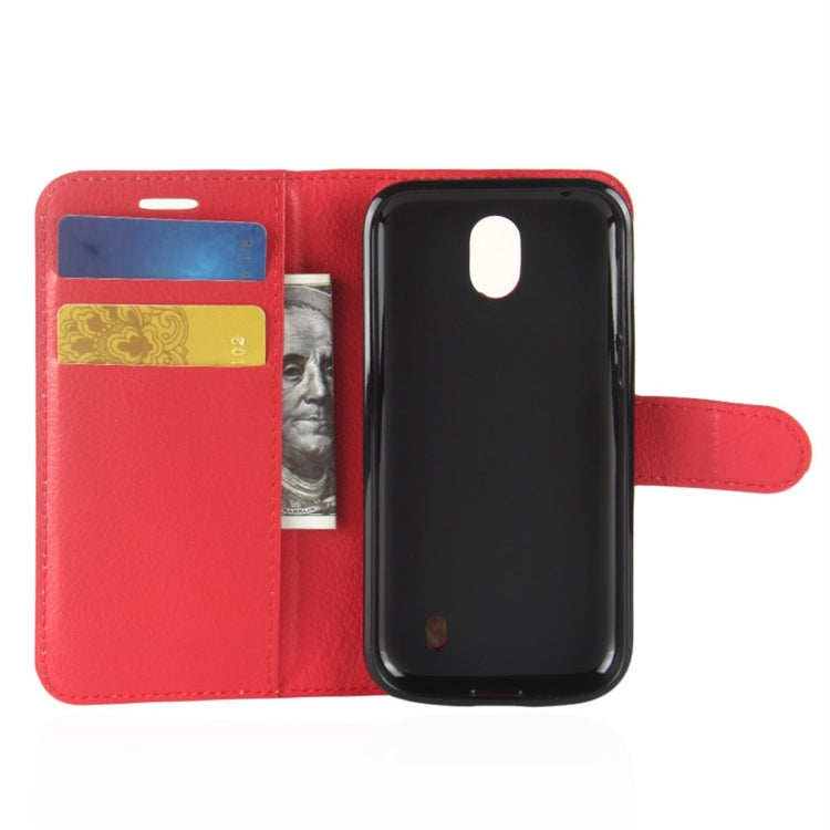For Nokia 1 Litchi Texture Horizontal Flip Leather Case with Wallet & Holder & Card Slots