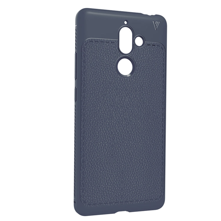 Lenuo Leshen Series for Nokia 7 Plus TPU Litchi Texture Dropproof Protective Back Cover Case