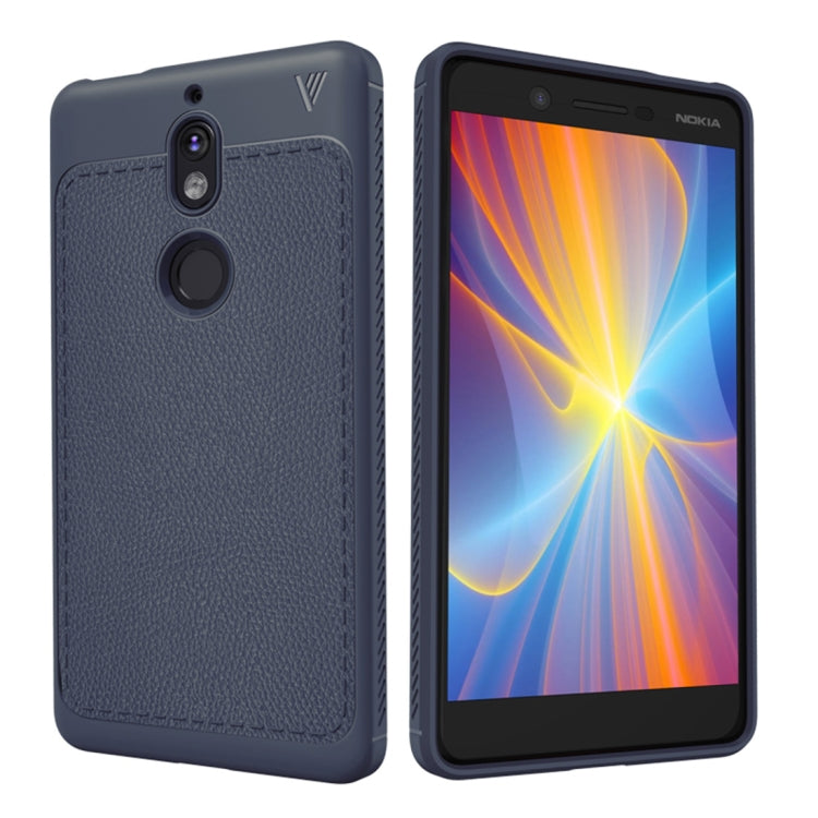 Lenuo Leshen Series for Nokia 7 TPU Litchi Texture Dropproof Protective Back Cover Case