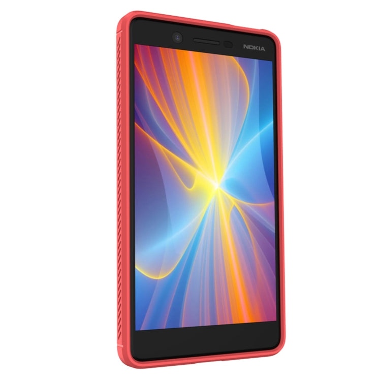 Lenuo Leshen Series for Nokia 7 TPU Litchi Texture Dropproof Protective Back Cover Case