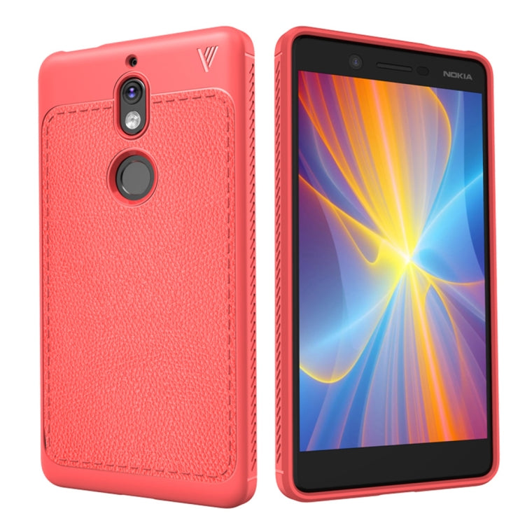 Lenuo Leshen Series for Nokia 7 TPU Litchi Texture Dropproof Protective Back Cover Case