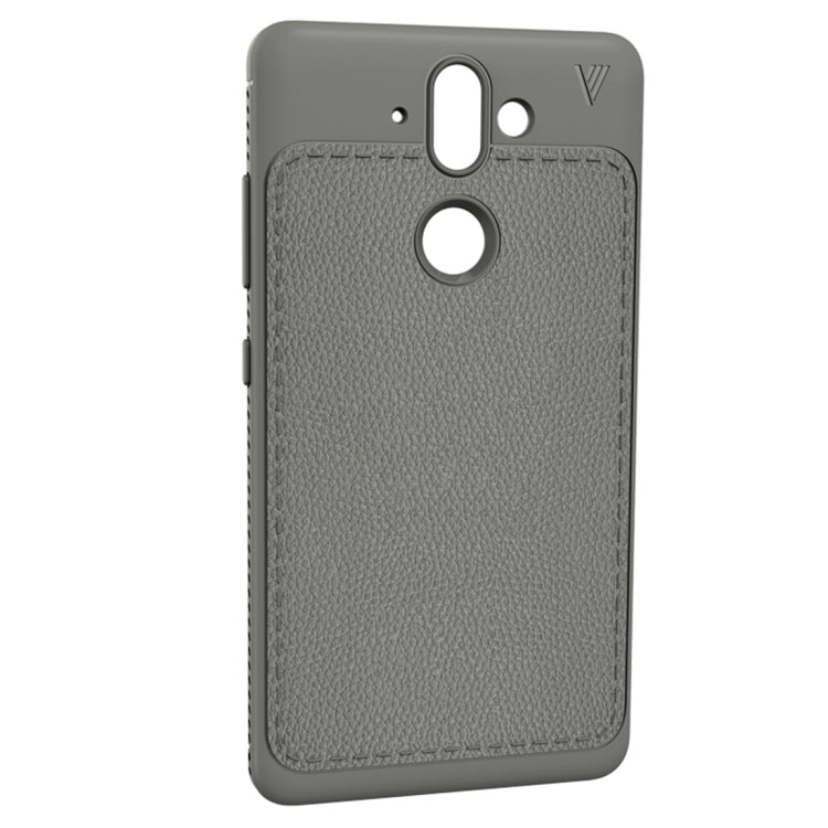 Lenuo Leshen Series for Nokia 8 Sirocco TPU Litchi Texture Dropproof Protective Back Cover Case