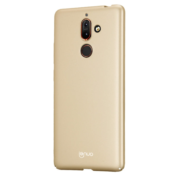 Lenuo Leshield Series for Nokia 7 Plus  PC Dropproof Protective Back Cover Case (Gold)