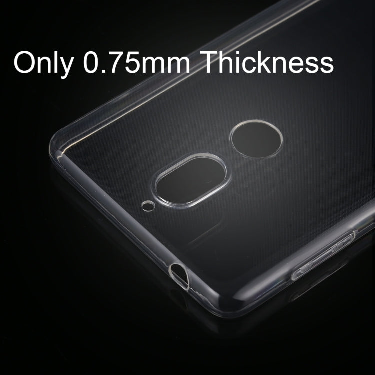 50 PCS for Nokia 7 0.75mm Ultra-thin Transparent TPU Protective Case