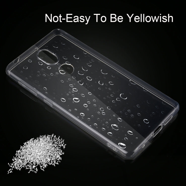 50 PCS for Nokia 7 0.75mm Ultra-thin Transparent TPU Protective Case