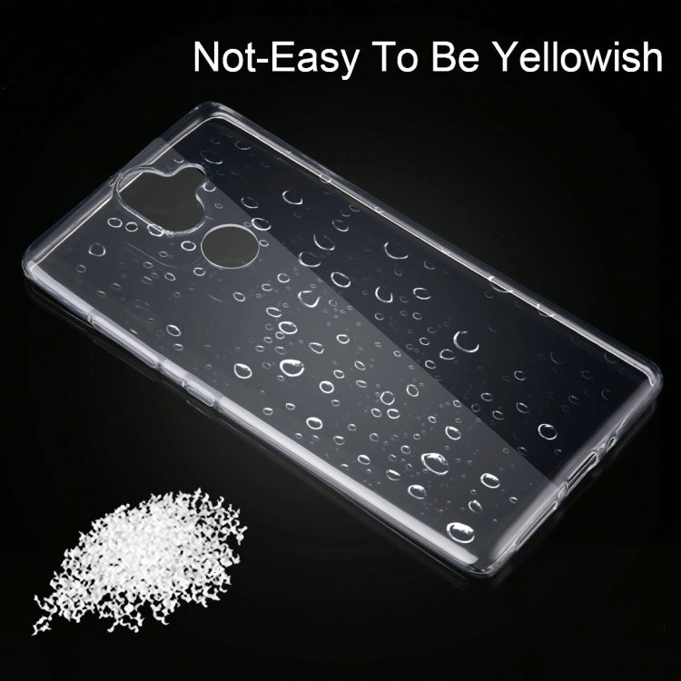 50 PCS for Nokia 9 0.75mm Ultra-thin Transparent TPU Protective Case