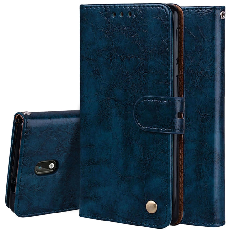 For Nokia 3 Business Style Oil Wax Texture Horizontal Flip Leather Case with Holder & Card Slots & Wallet