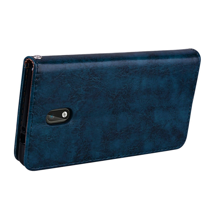 For Nokia 3 Business Style Oil Wax Texture Horizontal Flip Leather Case with Holder & Card Slots & Wallet