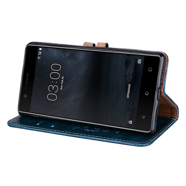 For Nokia 3 Business Style Oil Wax Texture Horizontal Flip Leather Case with Holder & Card Slots & Wallet