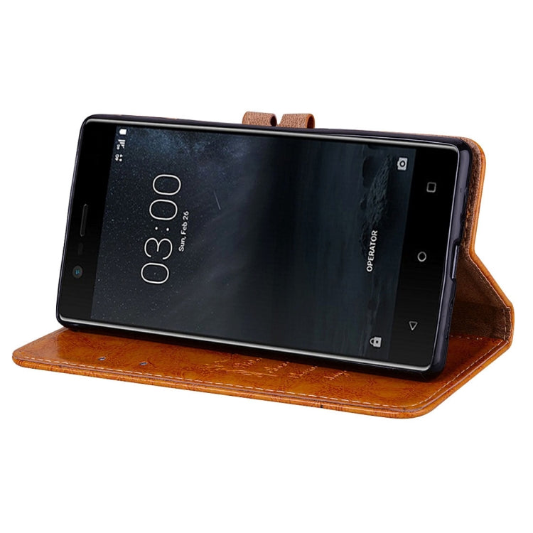 For Nokia 3 Business Style Oil Wax Texture Horizontal Flip Leather Case with Holder & Card Slots & Wallet