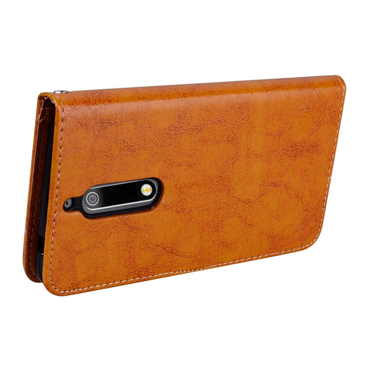 For Nokia 5 Business Style Oil Wax Texture Horizontal Flip Leather Case with Holder & Card Slots & Wallet