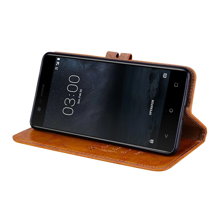 For Nokia 5 Business Style Oil Wax Texture Horizontal Flip Leather Case with Holder & Card Slots & Wallet