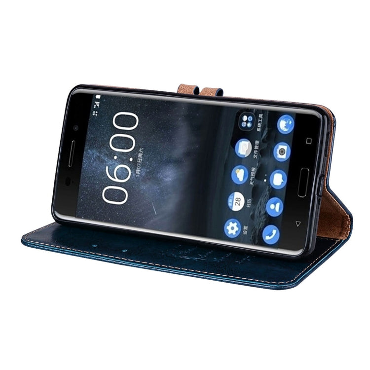 For Nokia 6 Business Style Oil Wax Texture Horizontal Flip Leather Case with Holder & Card Slots & Wallet
