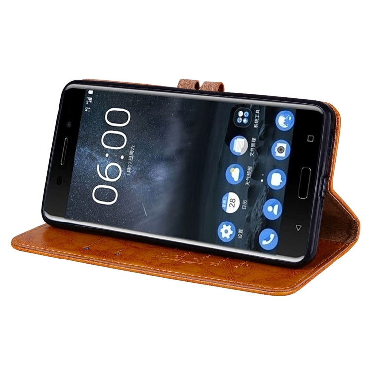 For Nokia 6 Business Style Oil Wax Texture Horizontal Flip Leather Case with Holder & Card Slots & Wallet