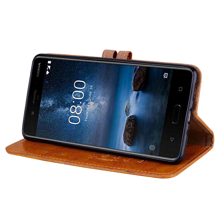 For Nokia 8 Business Style Oil Wax Texture Horizontal Flip Leather Case with Holder & Card Slots & Wallet