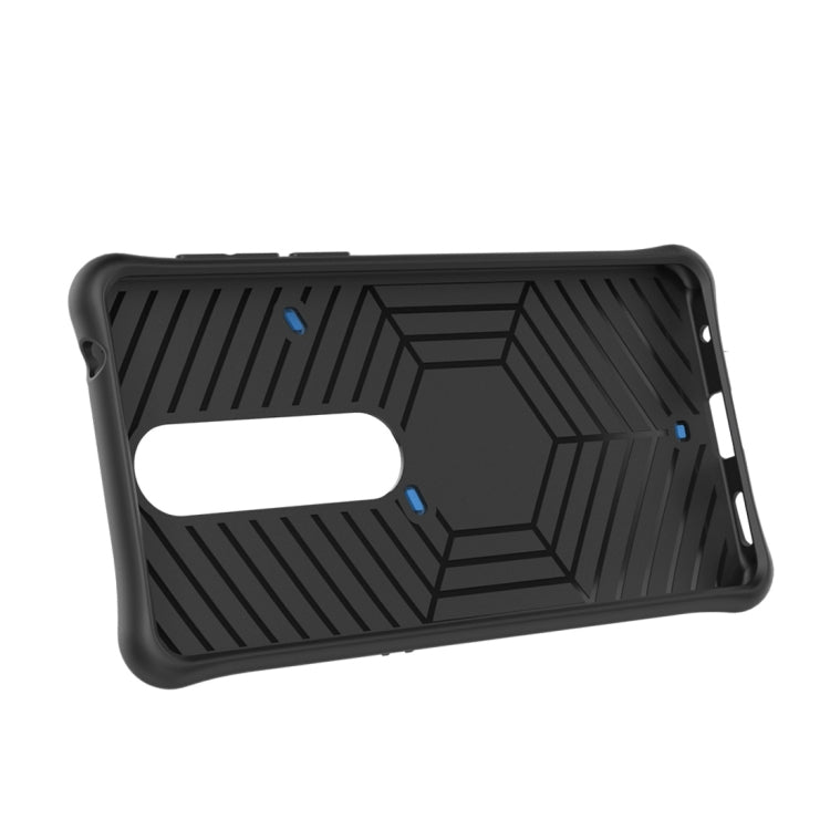 For Nokia 6 (2018) PC + TPU Dropproof Sniper Hybrid Protective Back Case with 360 Degree Rotation Holder