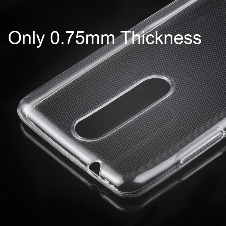 0.75mm Transparent TPU Case for Nokia 5.1