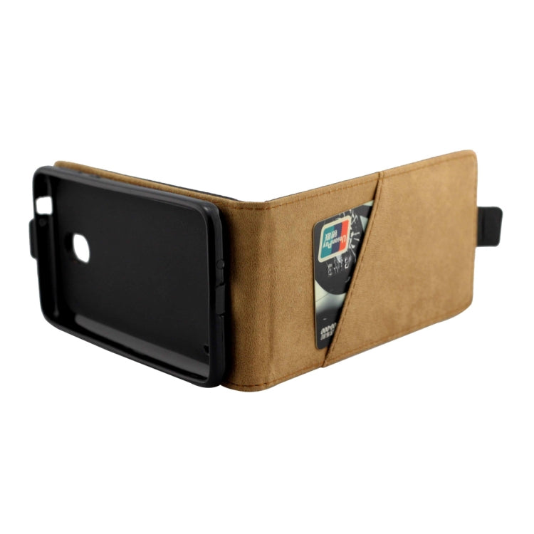 Business Style Vertical Flip TPU Leather Case  for Nokia 2 , with Card Slot (Black)