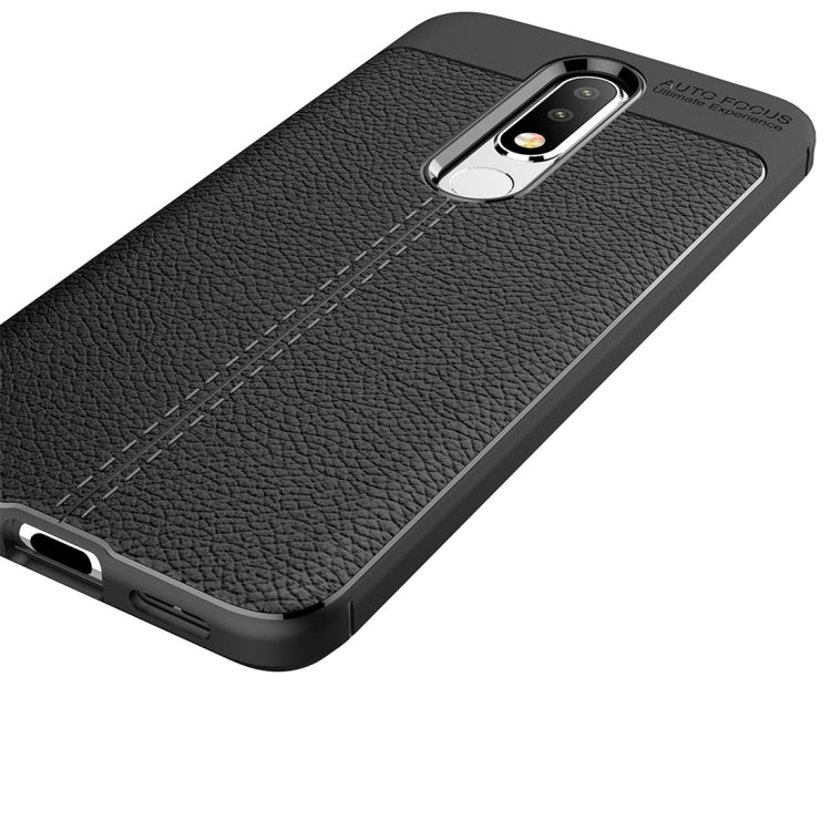 Litchi Texture TPU Case for Nokia 5.1 Plus(X5)