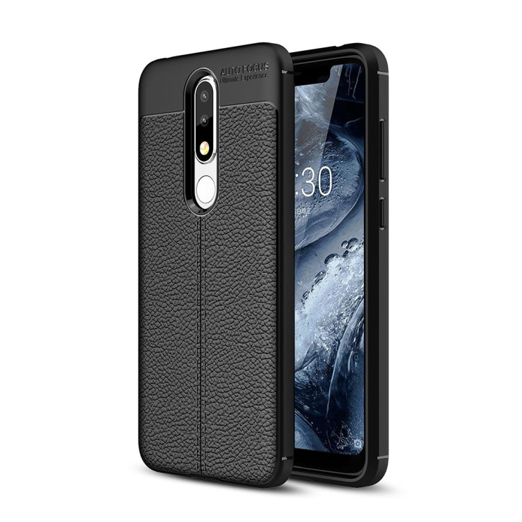 Litchi Texture TPU Case for Nokia 5.1 Plus(X5)