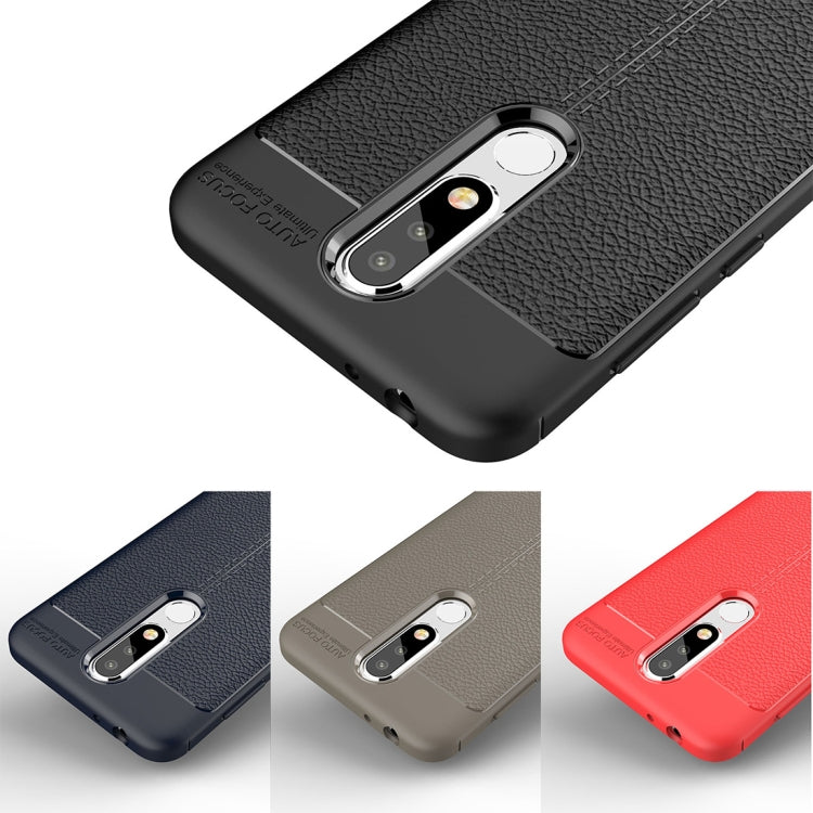 Litchi Texture TPU Case for Nokia 5.1 Plus(X5)