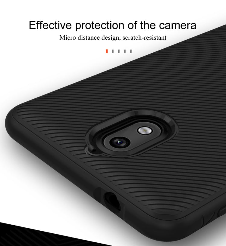 lenuo Leshen Series Stripe Texture TPU Case for Nokia 3.1 (Red)