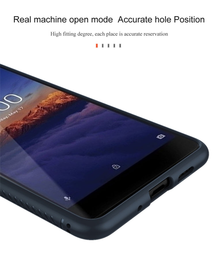 lenuo Leshen Series Stripe Texture TPU Case for Nokia 3.1 (Red)