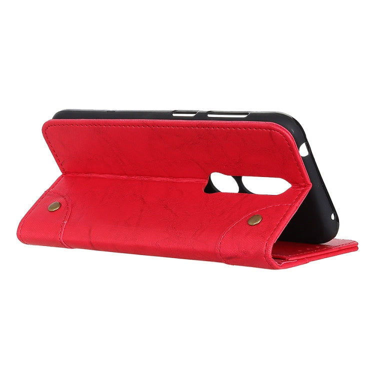 Copper Buckle Retro Crazy Horse Texture Horizontal Flip Leather Case for Nokia 4.2, with Holder & Card Slots & Wallet