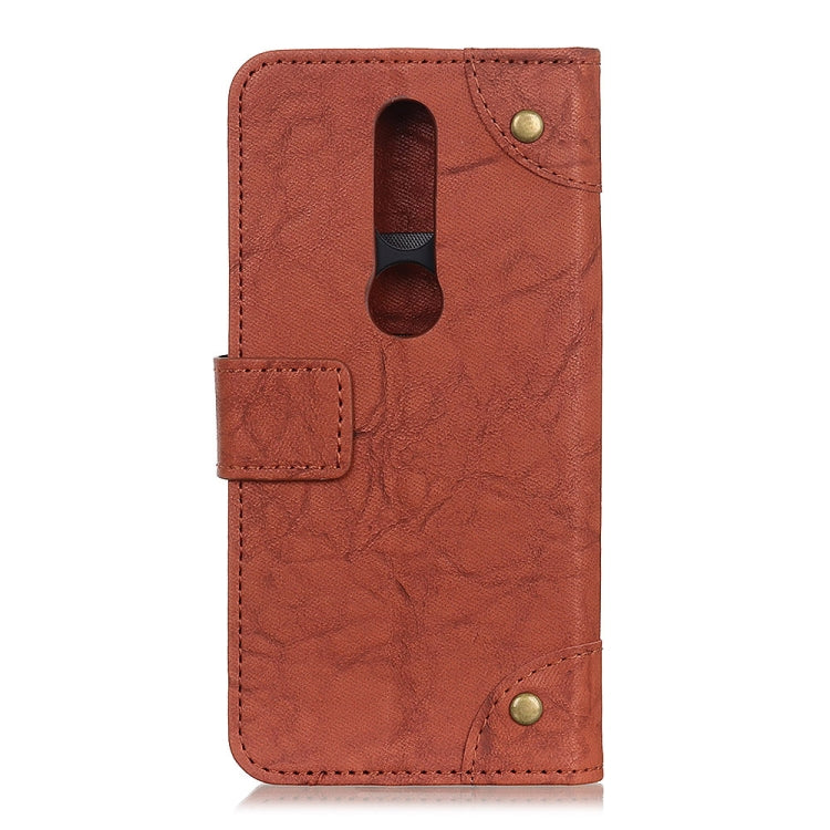 Copper Buckle Retro Crazy Horse Texture Horizontal Flip Leather Case for Nokia 4.2, with Holder & Card Slots & Wallet